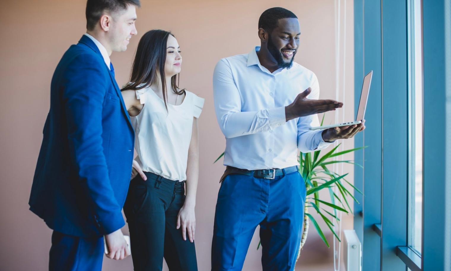 Modern collaborative workspace with UI design tools and materials